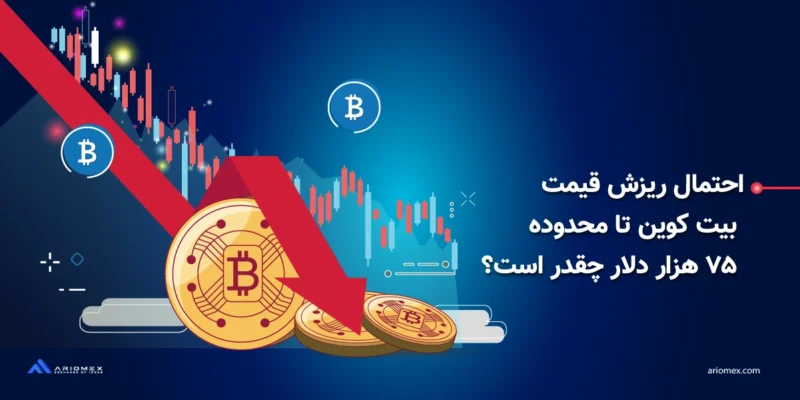 احتمال سقوط بیت‌کوین به ۷۵٬۰۰۰ دلار افزایش یافت