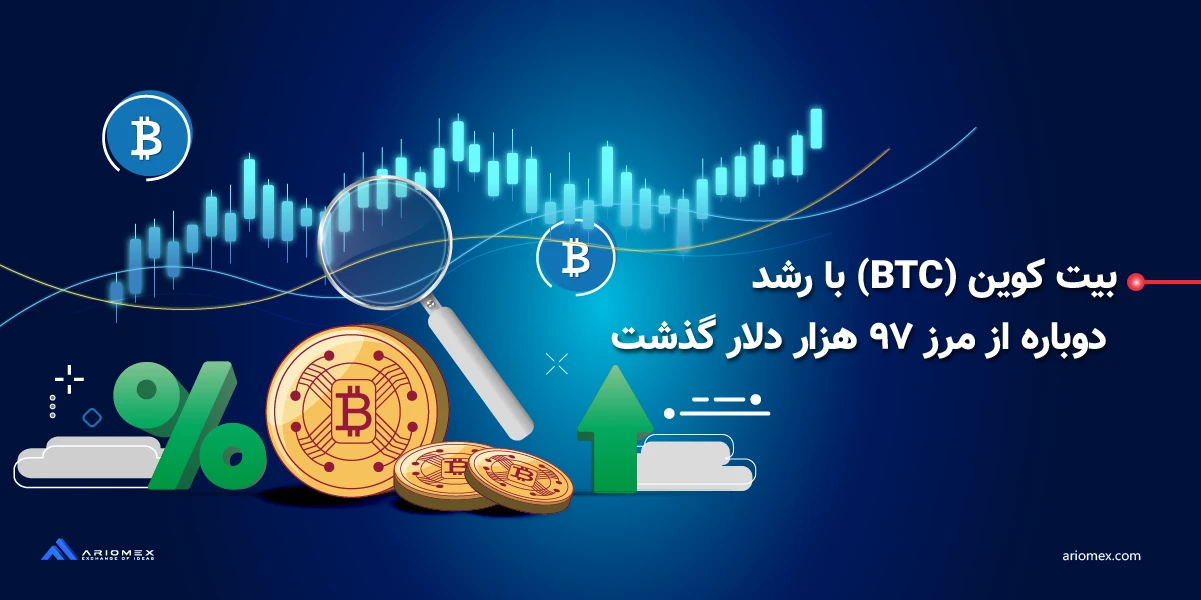 رشد دوباره بیت کوین (BTC) و گذر از مرز ۹۷ هزار دلار