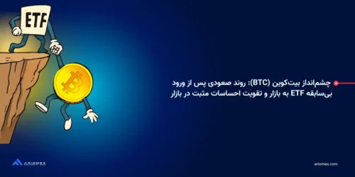 چشمانداز بیتکوین (BTC): روند صعودی پس از ورود بیسابقه ETF به بازار و تقویت احساسات مثبت در بازار