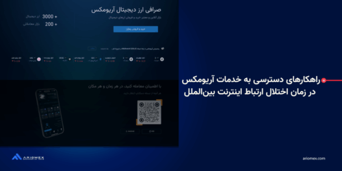 راهکارهای دسترسی به خدمات آریومکس در زمان اختلال ارتباط اینترنت بینالملل